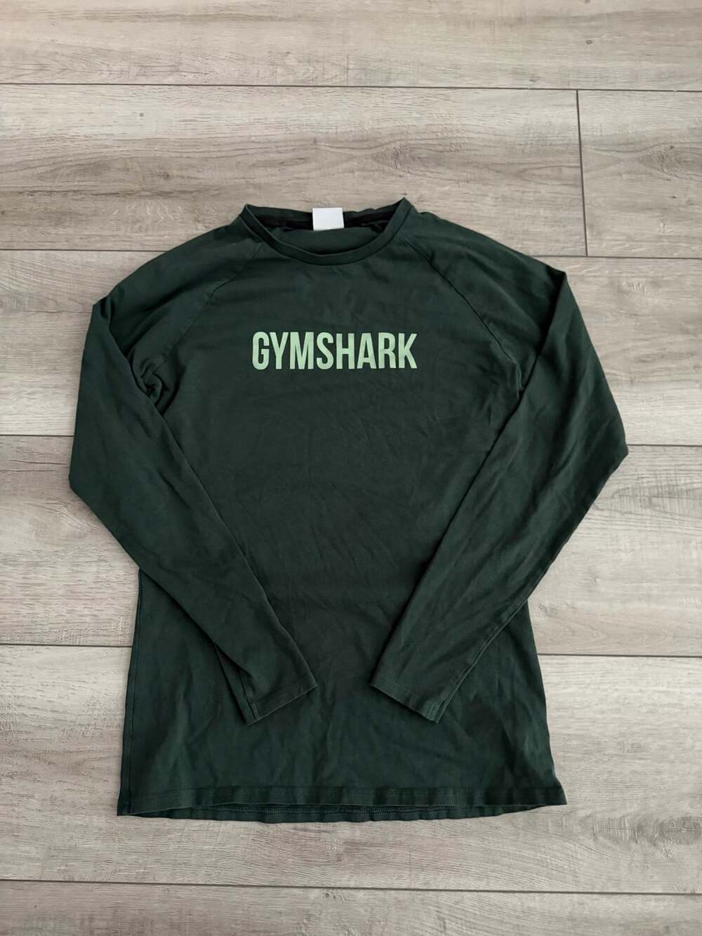 Gymshark Apollo Long Sleeve T-Shirt Dark Green Men's Medium